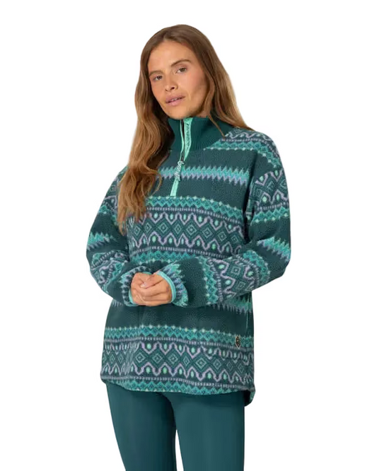 Kari Traa Women’s Apparel > Tops Kari Traa Ruthie Midlayer Half Zip Peacock