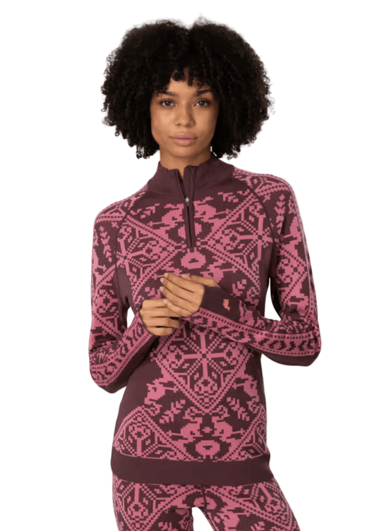 Kari Traa Women’s Apparel > Tops Kari Traa Saga Half Zip Cocoa Powder