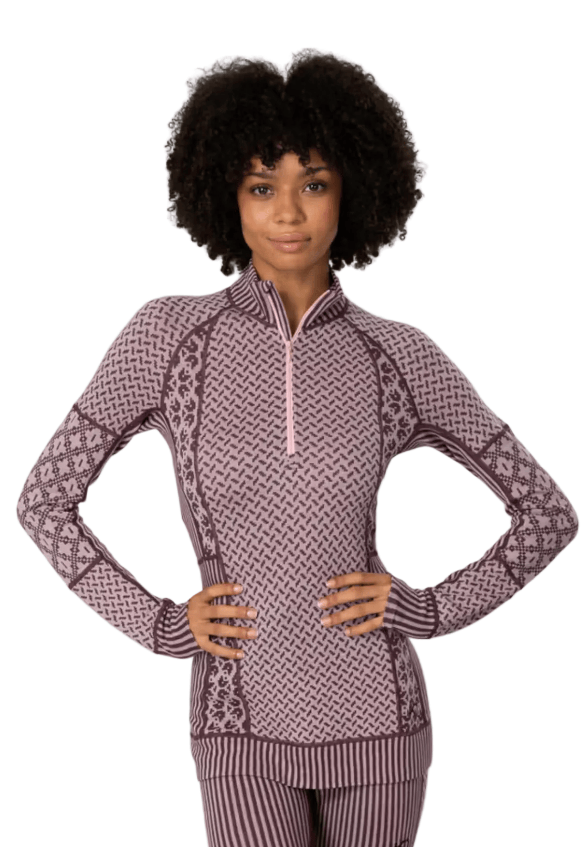 Kari Traa Women’s Apparel > Tops Kari Traa Smekker Half Zip Base Layer - 100% Merino Wool Cocoa Powder