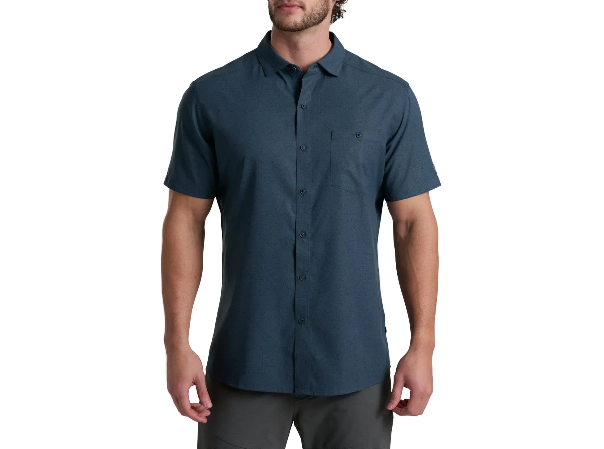 Kuhl 502 Kuhl Men's Persuadr Short Sleeve Midnight Tide