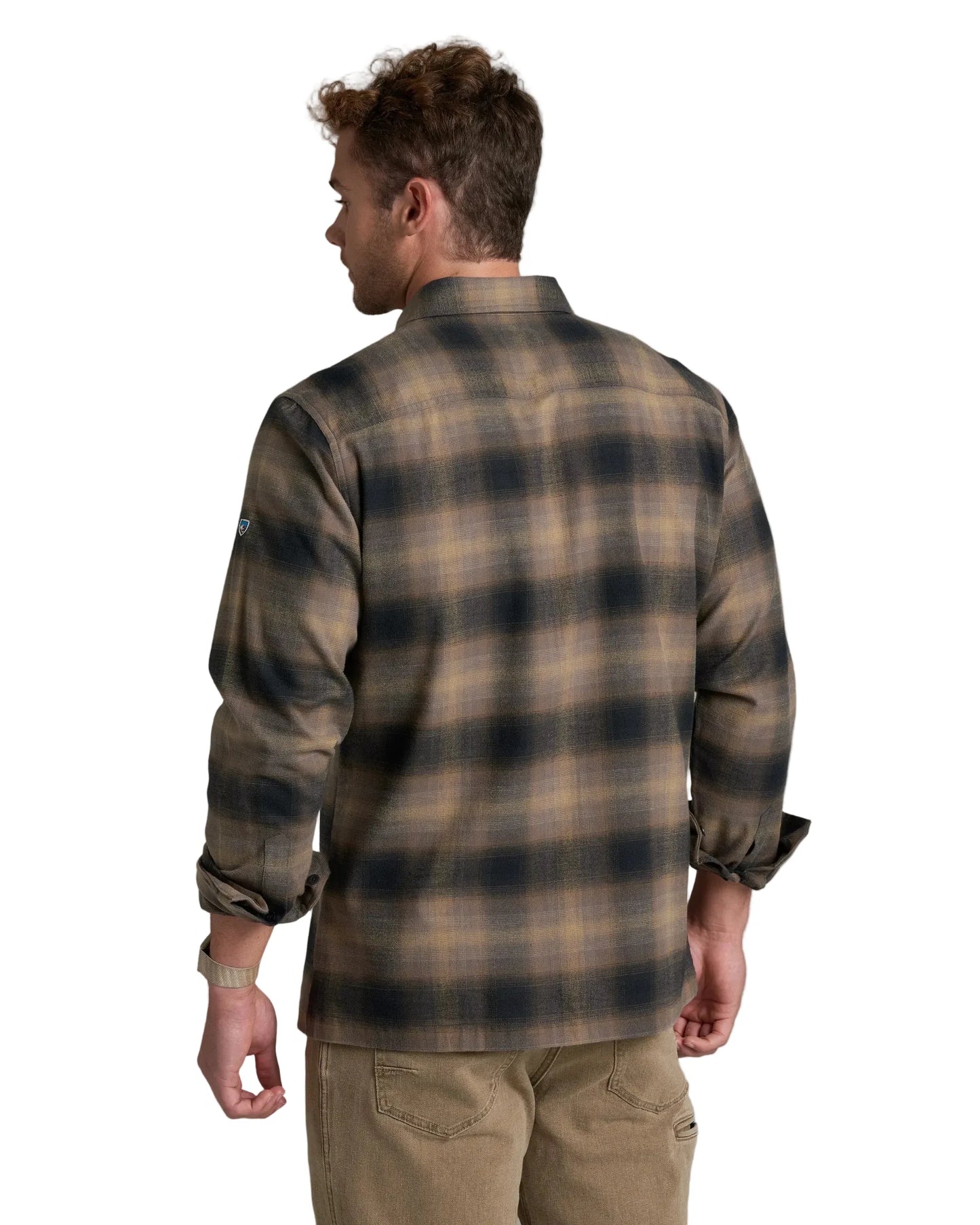 Kuhl Men’s Apparel > Wovens & Flannels Kuhl Men's Dillingr Flannel Longsleeve Dark Sand