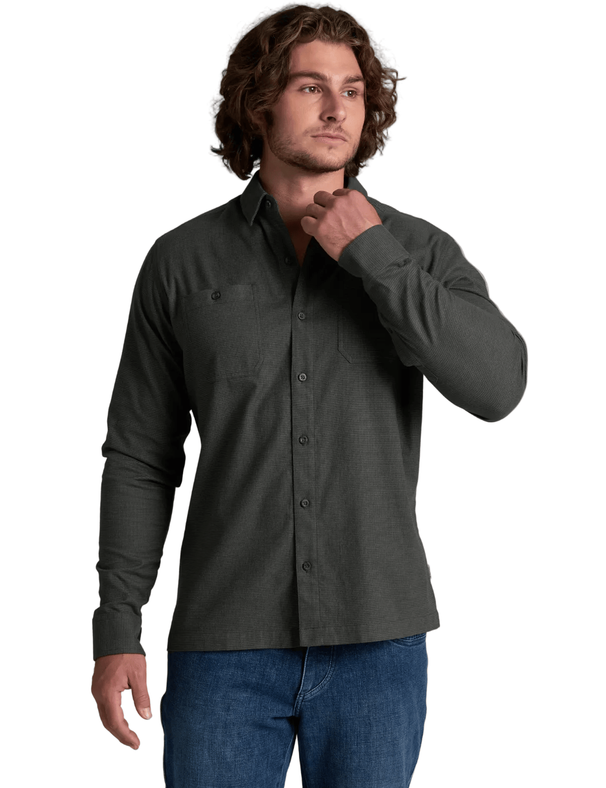 Kuhl Men’s Apparel > Wovens & Flannels Kuhl Men's Revolvr Flannel Ls Onyx