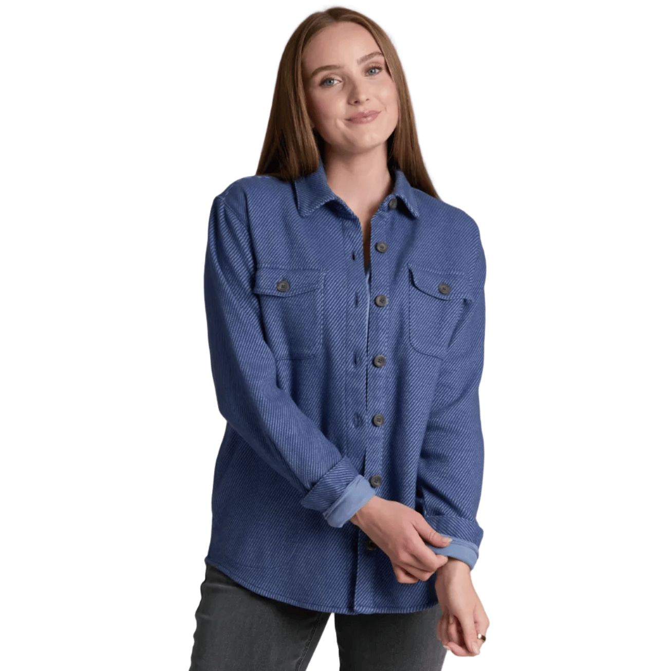 Kuhl Women’s Apparel > Tops KÜHL Women's Kove Shirtjak – Deep Periwinkle