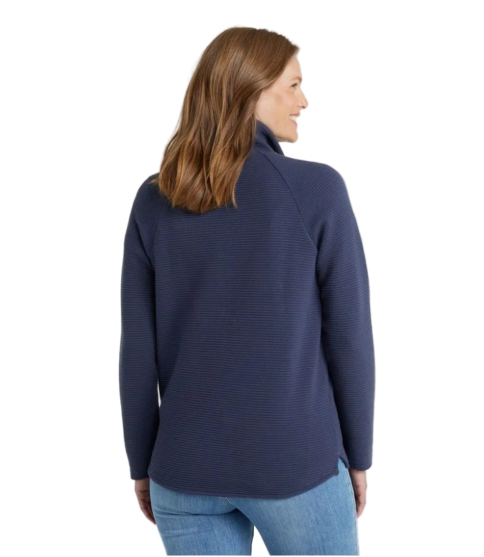 L.L. Bean 175 L.L. Bean Women's Lakewashed Double-Knit Full-Zip Classic Navy