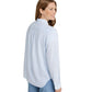 L.L. Bean 181 L.L. Bean Women's Bean's Seacoast Seersucker Big Shirt  Brightwater Blue Stripe