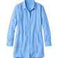 L.L Bean 181 L.L. Bean Women's Cloud Gauze Cover-Up Shirt Regular Seaboard Blue
