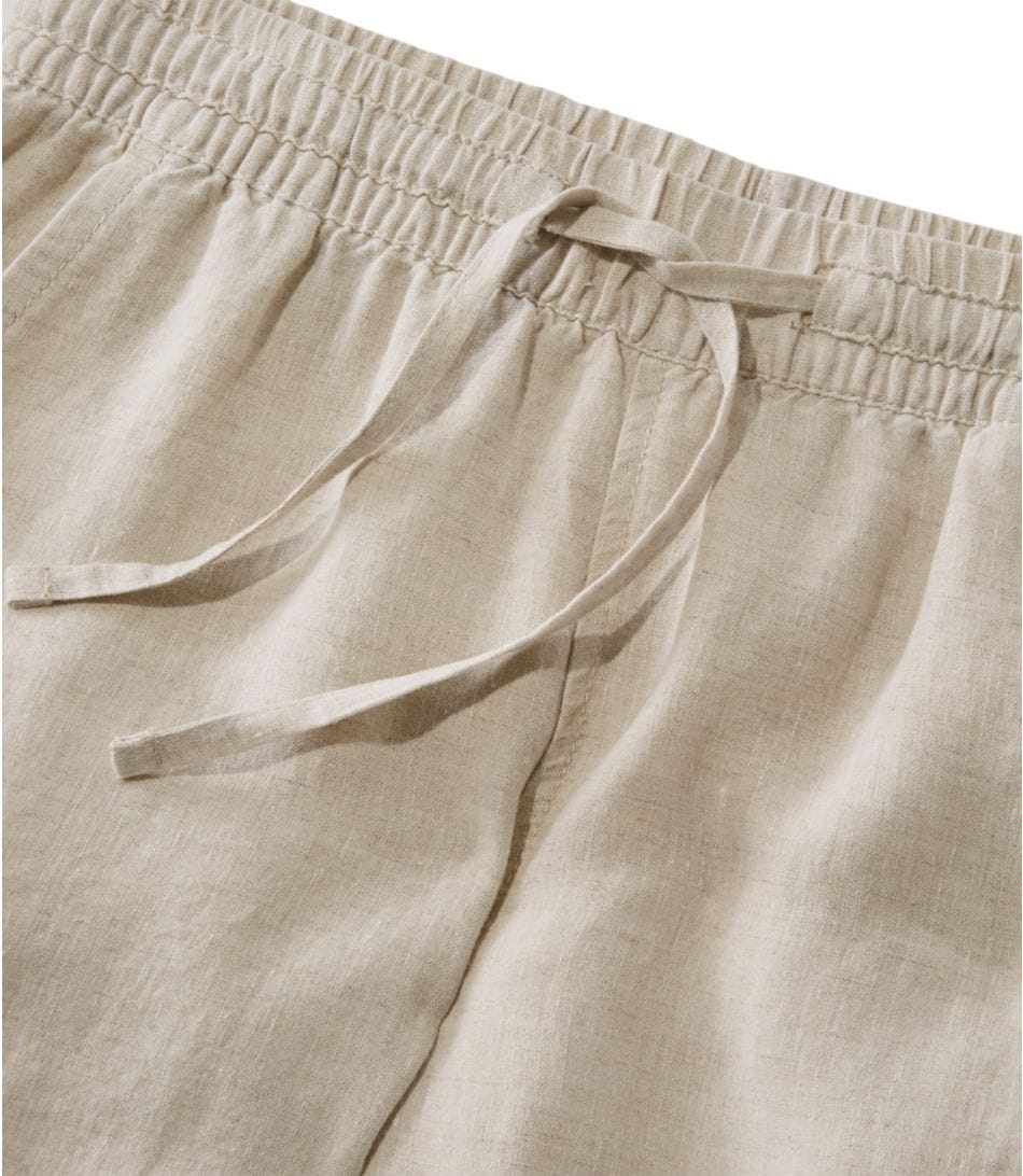L.L. Bean 181 L.L. Bean Women's Premium Linen Breezy Pull-On Pant Oatmeal