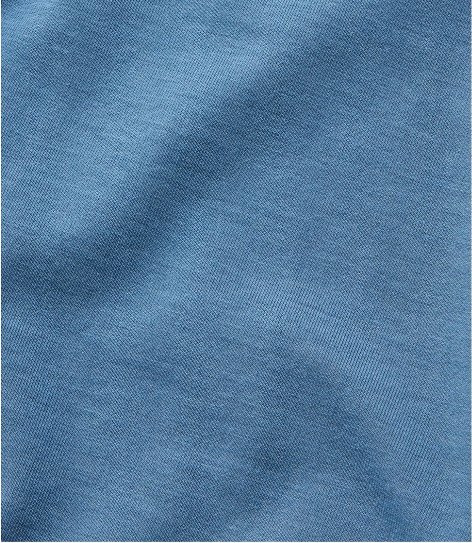 L.L. Bean 181 L.L. Bean Women's Soft Stretch Supima Tee Crewneck Short Sleeve Bayside Blue