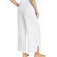 L.L Bean 184 L.L. Bean Women's Cloud Gauze Wide-Leg Pant Regular White
