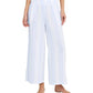 L.L Bean 184 L.L. Bean Women's Cloud Gauze Wide-Leg Pant Stripe Regular Seaboard Blue Stripe