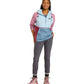 L.L. Bean 189 L.L. Bean Women's Mountain Classic Anorak Multi Color Oyster Blue/Forest Gray