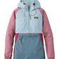 L.L. Bean 189 L.L. Bean Women's Mountain Classic Anorak Multi Color Oyster Blue/Forest Gray