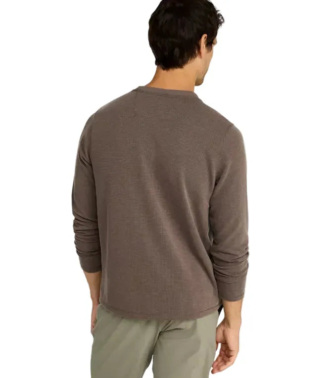 L.L. Bean Men's Apparel > Shirts L.L. Bean Men's Mountainside Micro Waffle Crew Regular Dark Cinder
