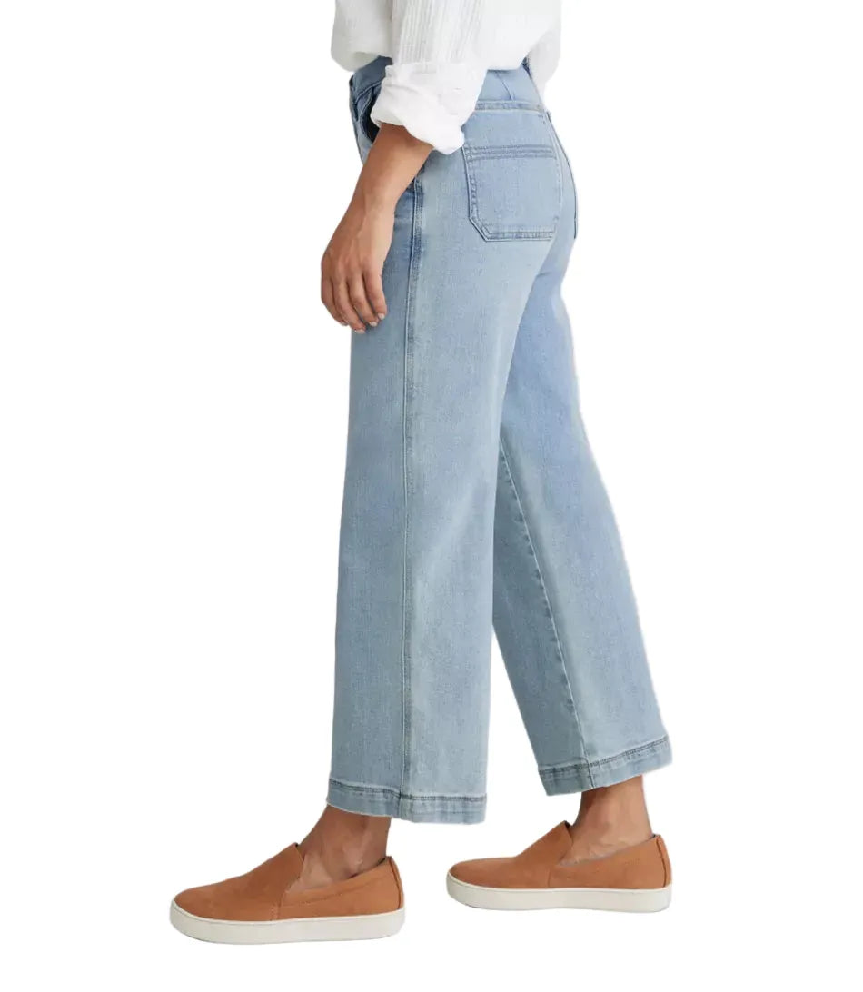 L.L. Bean Women’s Apparel > Denim L.L. Bean Women's 207 Vintage High-Rise Wide Leg Jean  Regular Light Indigo