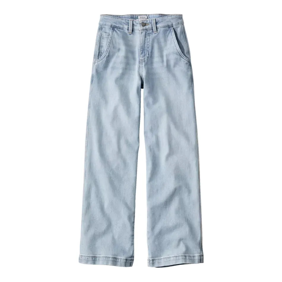 L.L. Bean Women’s Apparel > Denim L.L. Bean Women's 207 Vintage High-Rise Wide Leg Jean  Regular Light Indigo