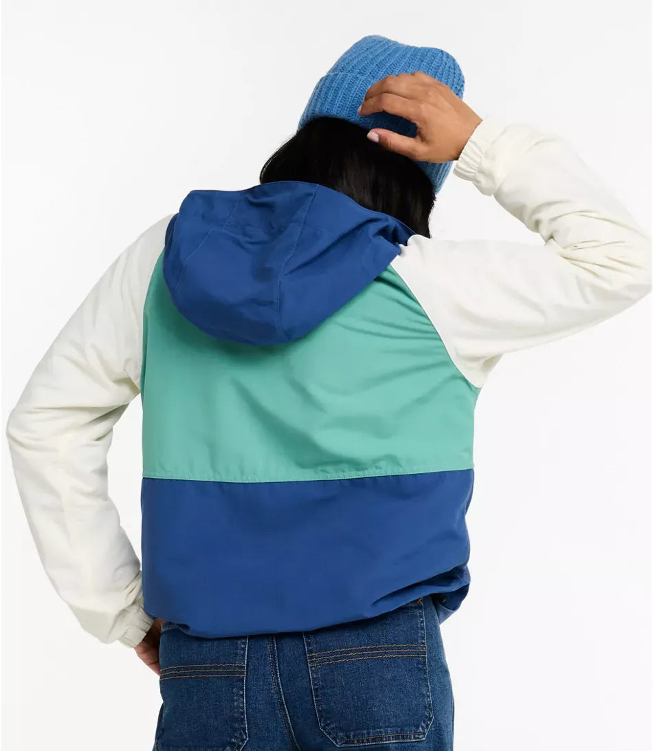 L.L. Bean Women’s Apparel > Outerwear L.L. Bean Women's Mountain Classic Anorak Multi Color Regular Deep Blue/Deep Lake