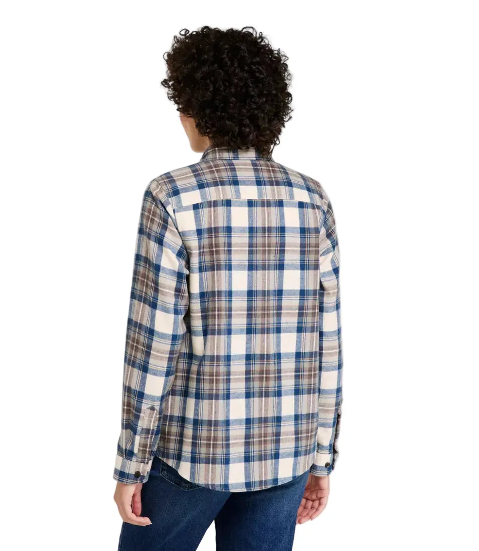 L.L. Bean Women’s Apparel > Tops L.L. Bean Women's Scotch Plaid Shirt Regular Indigo Tartan