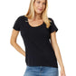 L.L. Bean Women's Apparel > Tops L.L. Bean Women's Soft Stretch Supima Tee Scoopneck Short Sleeve Black