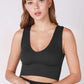 NIKIBIKI 181 6 Black Nikibiki Women's Plunge V-Neck Crop Top NS7829