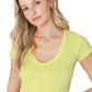 Nikibiki 181 Nikibiki V Neck Crop Tee NS8268