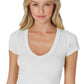 Nikibiki 181 Nikibiki V Neck Crop Tee NS8268