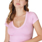 Nikibiki 181 Nikibiki V Neck Crop Tee NS8268