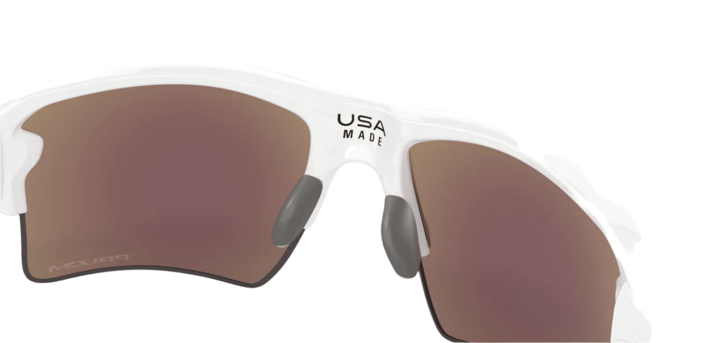 Oakley 309 Oakley Men's Flak 2.0 XXL Polished White W/Prizm Sapphire