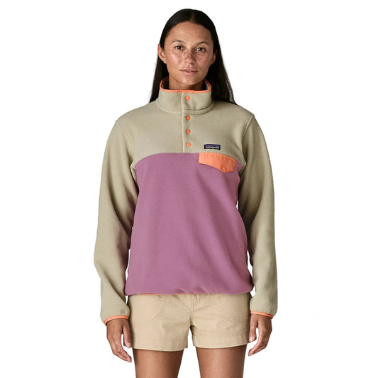 Patagonia 175 Patagonia Women's Lightweight Synchilla Snap-T Fleece Pullover Light Violet