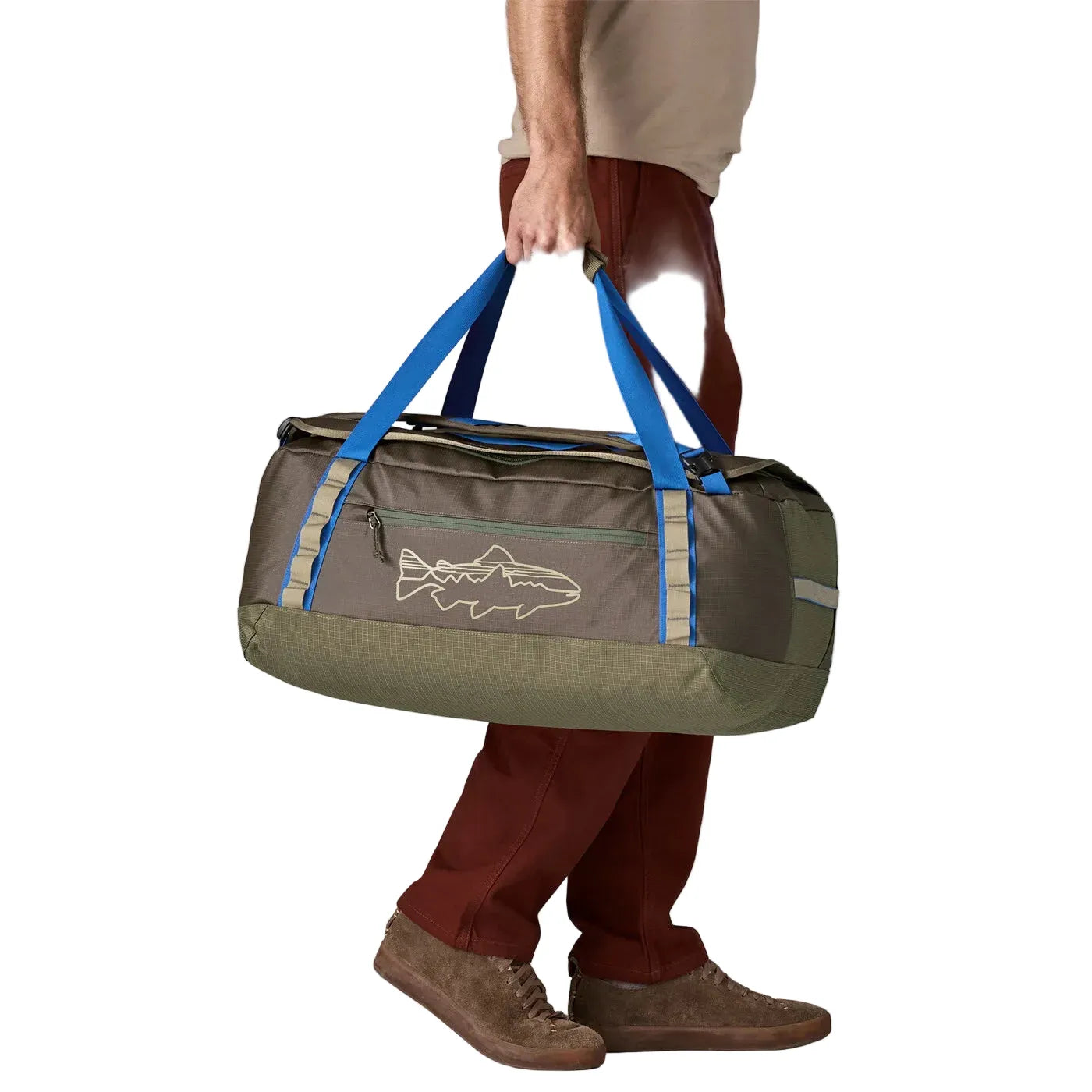 Patagonia Accessories > Bags ALL / Basin Green W/Fitz Trout Patagonia Black Hole Duffel 55L Basin Green W/Fitz Trout