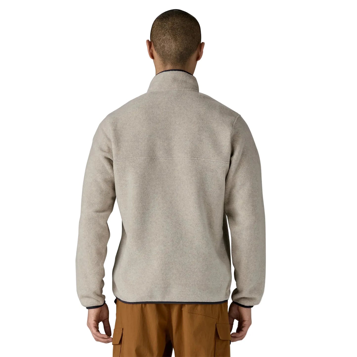 Patagonia Men's Apparel > Fleece & Midlayers Patagonia Men's Lightweight Synch Snap-T P/O Oatmeal Heather W/New Navy