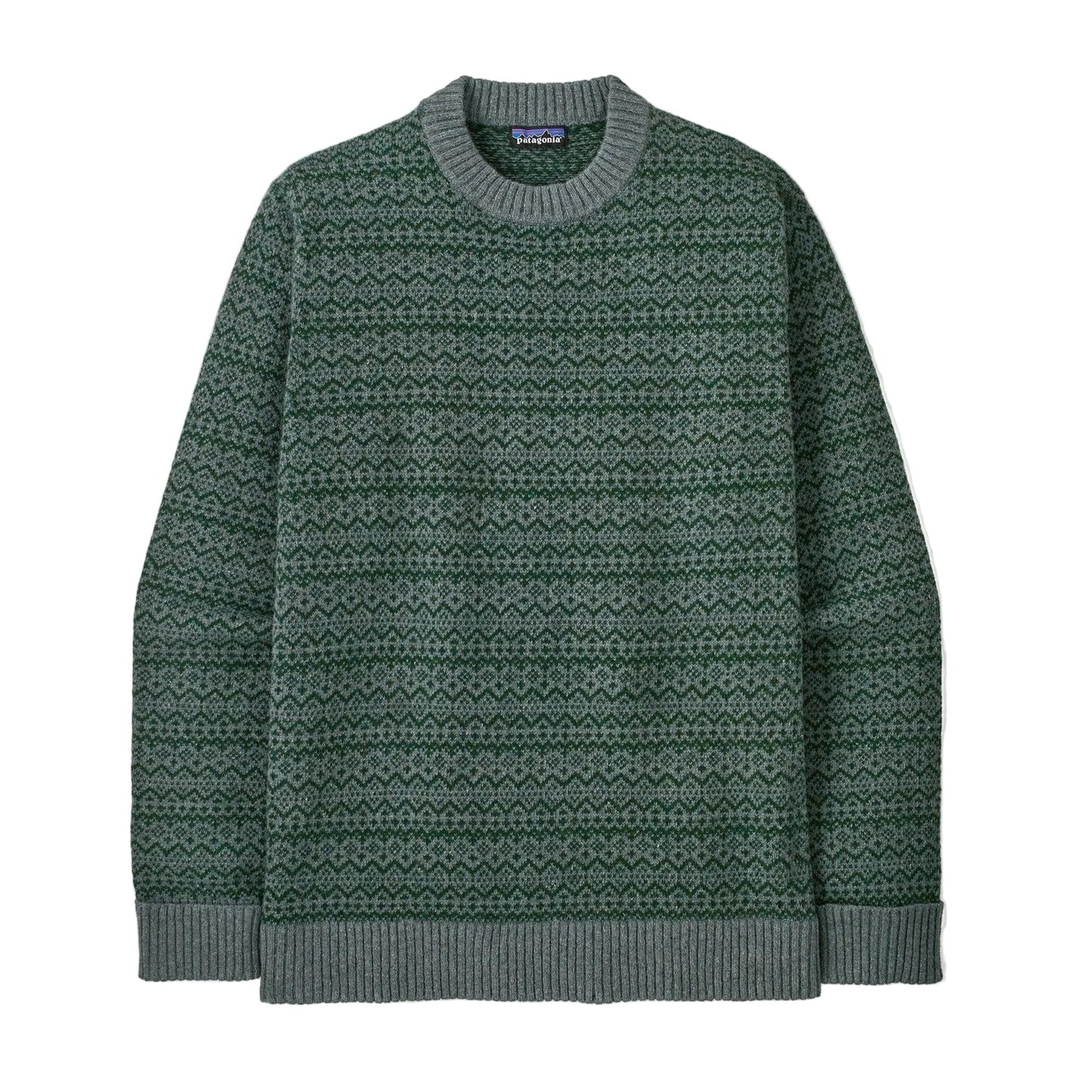 Patagonia Men's Apparel > Sweaters Patagonia Men's Recycled Wool-Blend Sweater Snow Squail: Blue Sage