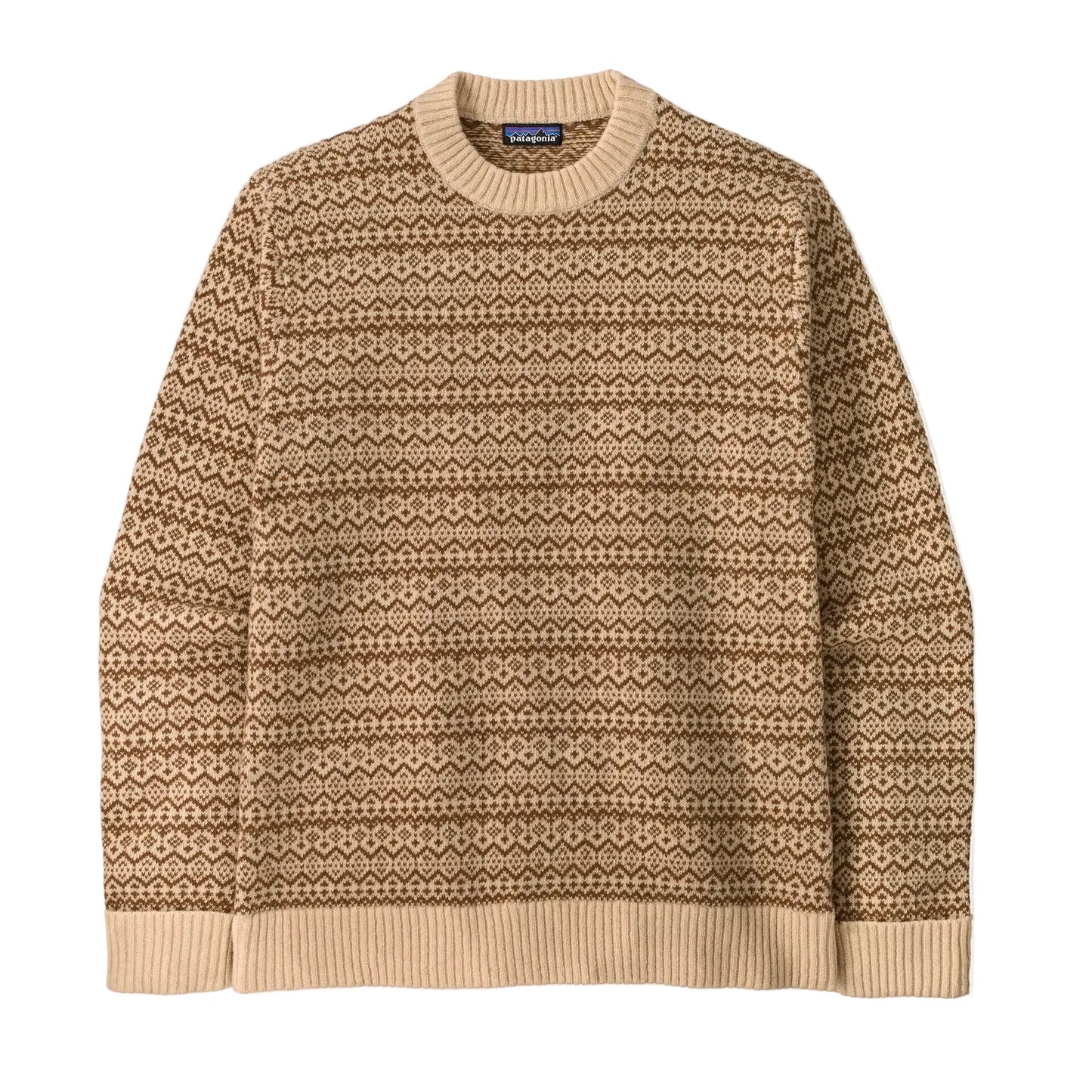 Patagonia Men's Apparel > Sweaters Patagonia Men's Recycled Wool-Blend Sweater Snow Squail: Natural