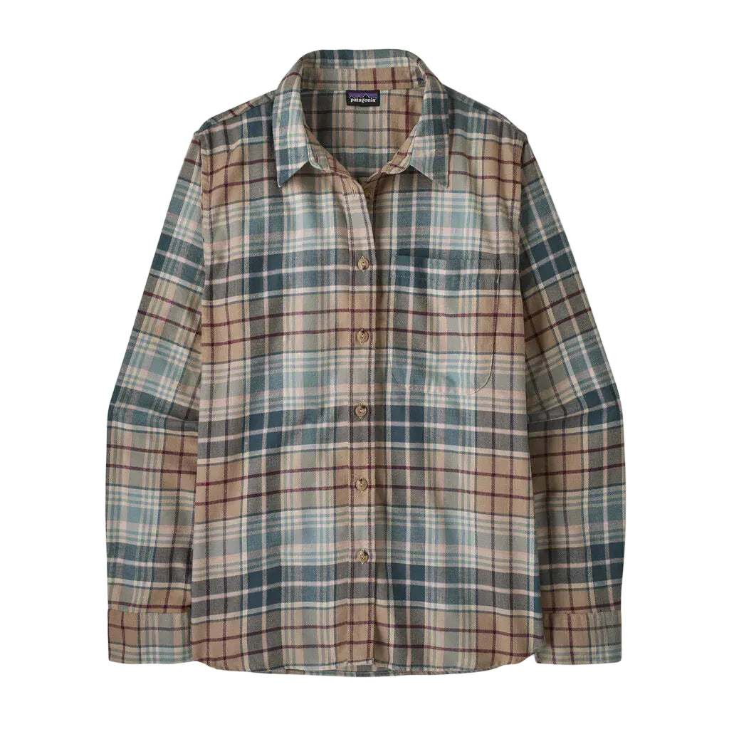 Patagonia Men’s Apparel > Wovens & Flannels Patagonia Women's Lightweight Fjord Flannel Shirt Depth: Blue Sage