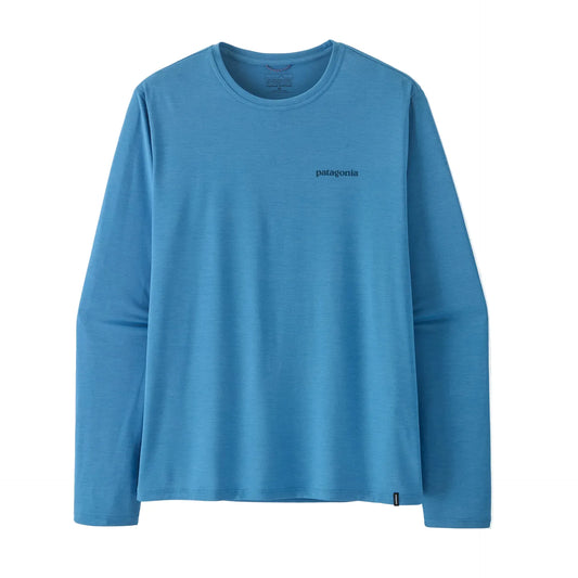 Patagonia Patagonia M's L/S Cap Cool Daily Shirt - Boardshort Logo Shore Blue - Light Shore Blue X-Dye