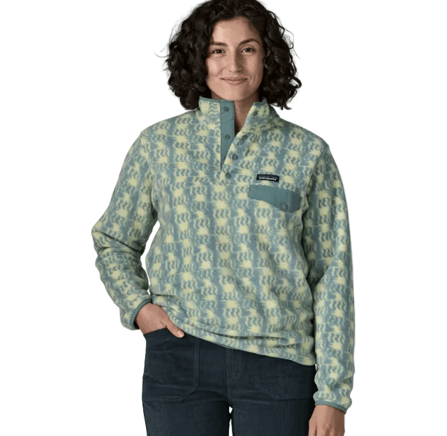 Patagonia Women's Apparel > Fleece & Midlayers Patagonia Women's Lw Synch Snap-T P/O Sun Quilt: Blue Sage