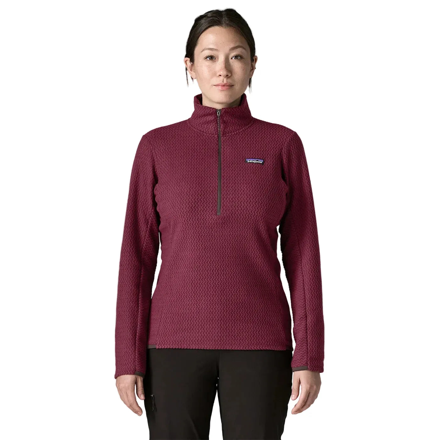 Patagonia Women's Apparel > Fleece & Midlayers Patagonia Women's R1 Air Zip Neck Berry Fig