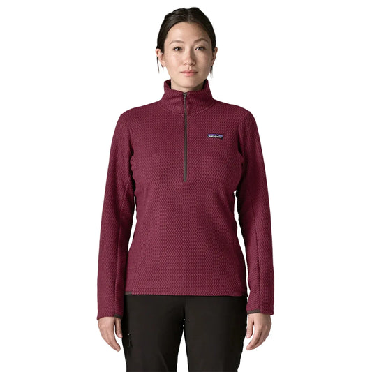 Patagonia Women's Apparel > Fleece & Midlayers Patagonia Women's R1 Air Zip Neck Berry Fig