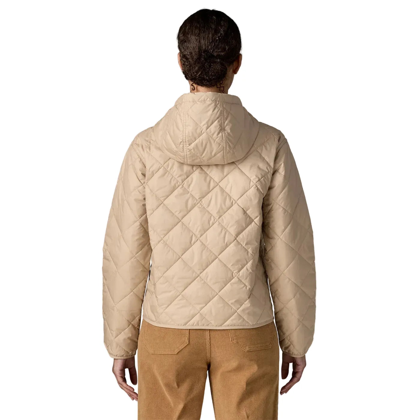 Patagonia Women's Apparel > Outerwear Patagonia Women's Diamond Quilted Bomber Hoody Oar Tan
