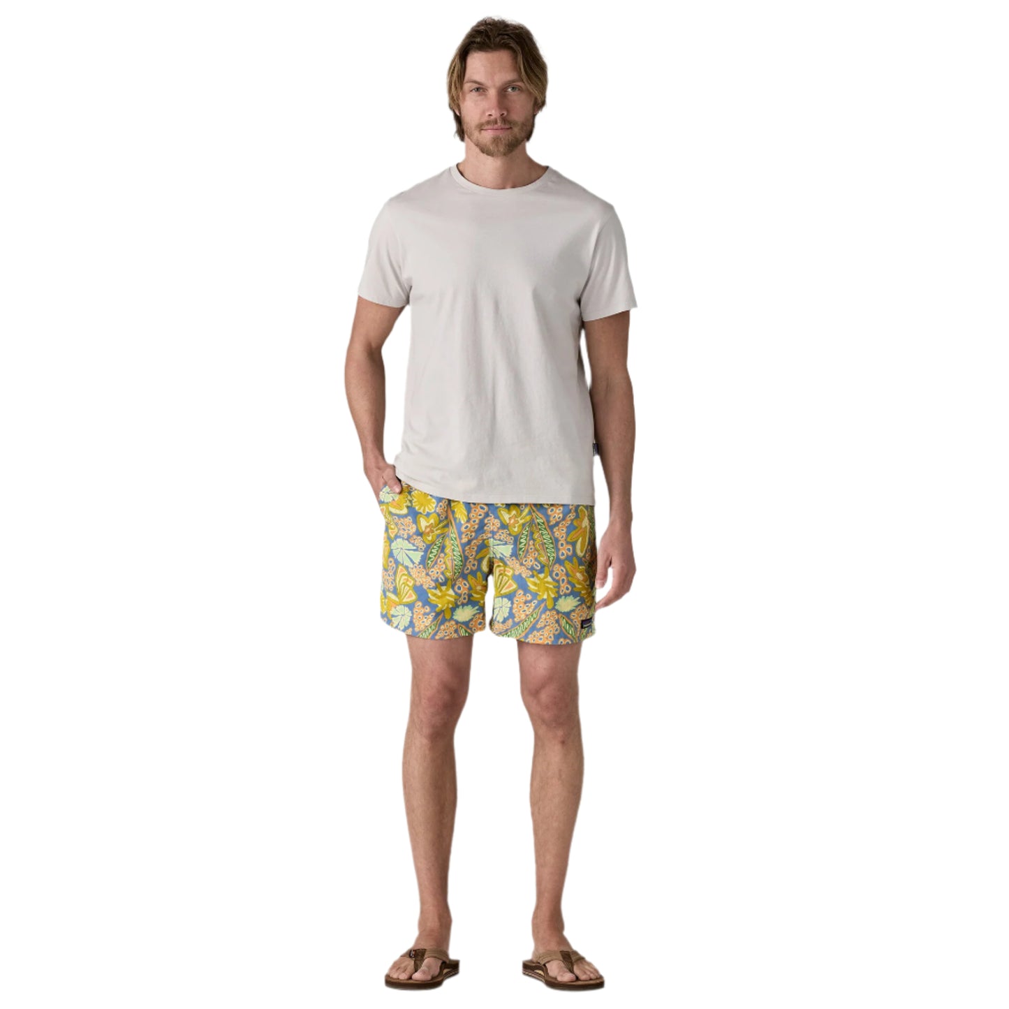 Patagonia Men's Baggies Shorts - 5 in. Flourish: Abundant Blue