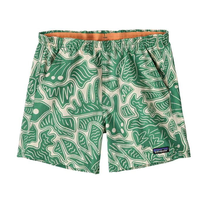 Patagonia Women's Baggies Shorts - 5 in. Bees and Flowers: Heartleaf Green