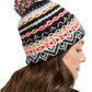 Pendleton Accessories > Other 1-SZ / Fairisle Black Pendleton Lambswool Beanie W/Pom Fairisle Black
