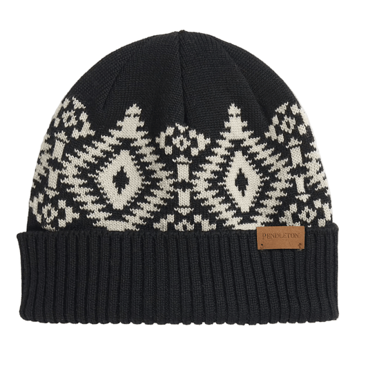 Pendleton Accessories > Other 1-SZ / Los Ojos Black Pendleton Merino Beanie Los Ojos Black