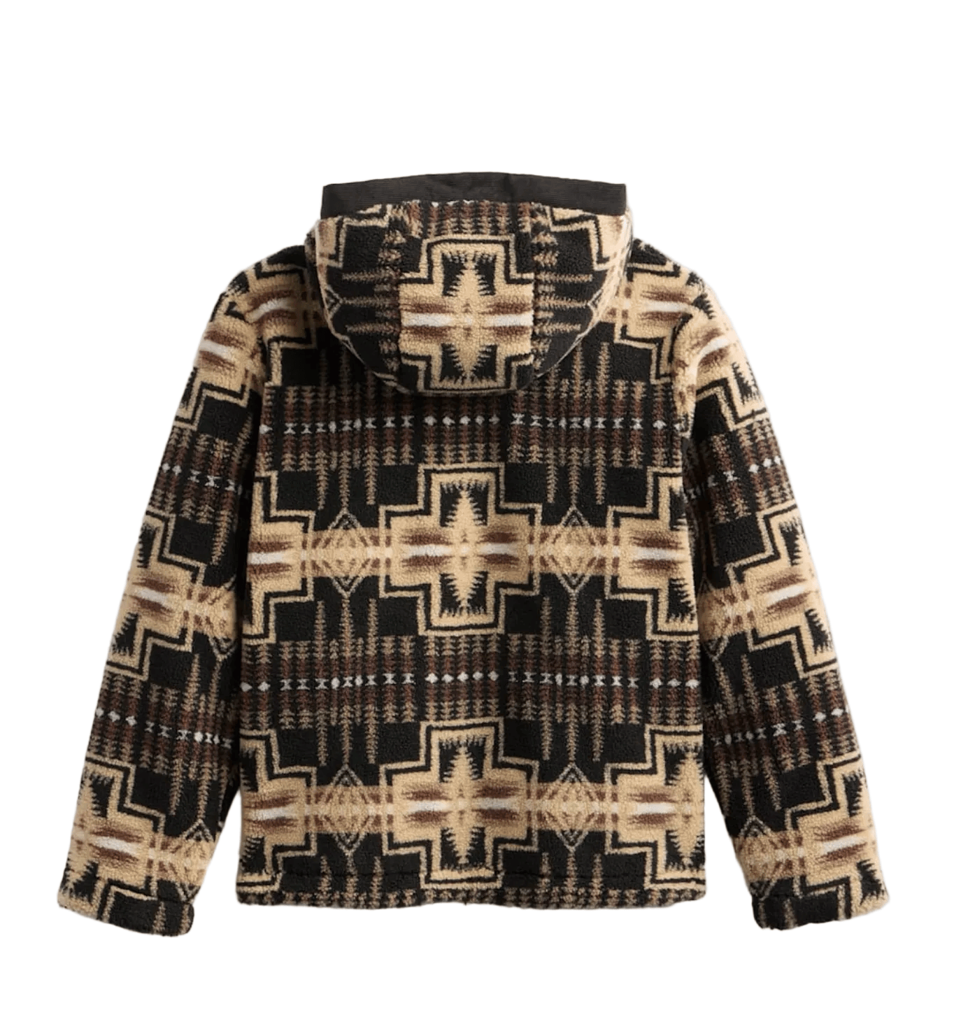 Pendleton Women's Apparel > Outerwear Pendleton Cottonwood Fleece Hoodie Black/Tan Harding