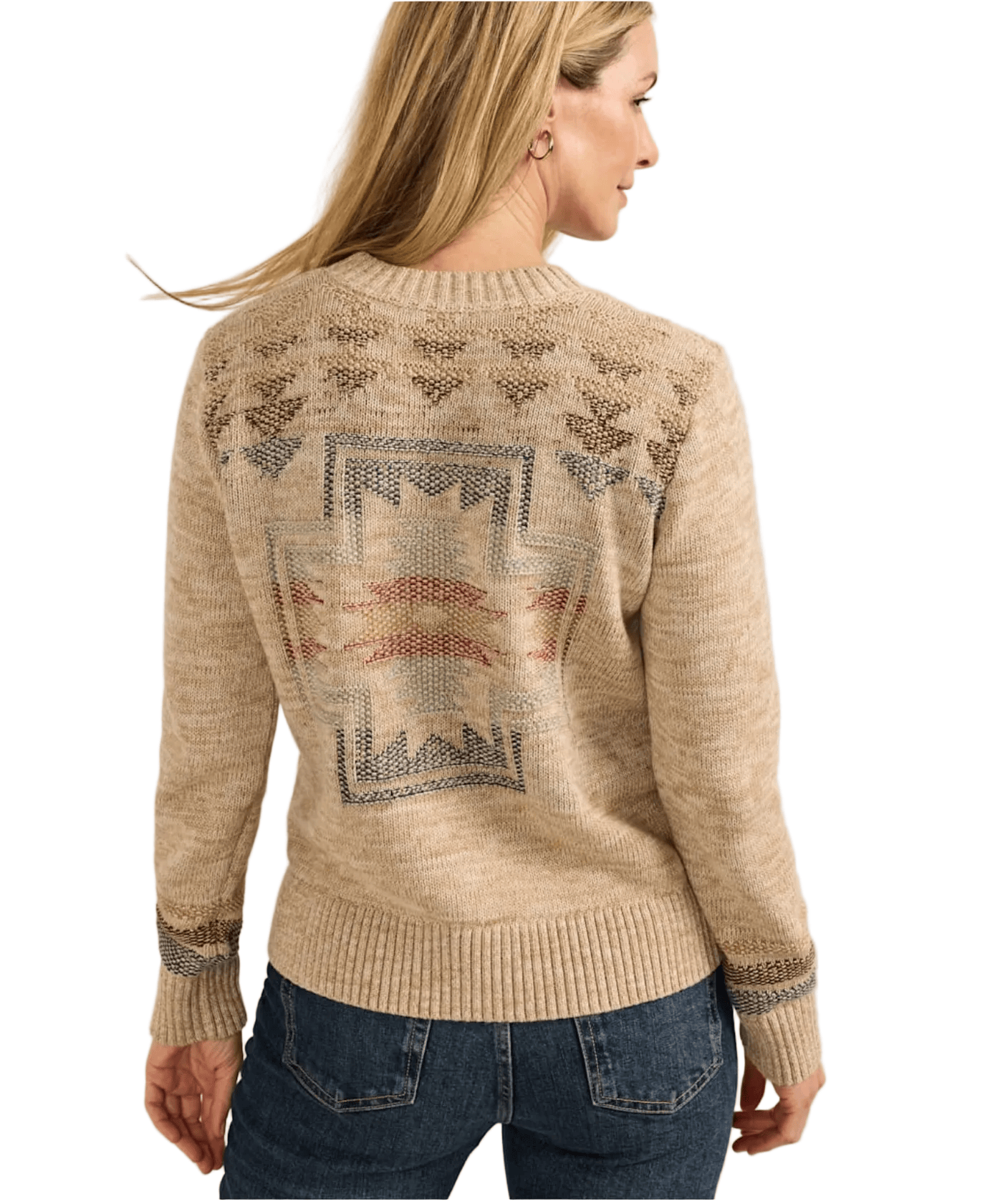 Pendleton Women's Apparel > Sweaters Pendleton Columbia River Sweater Ecru Mix