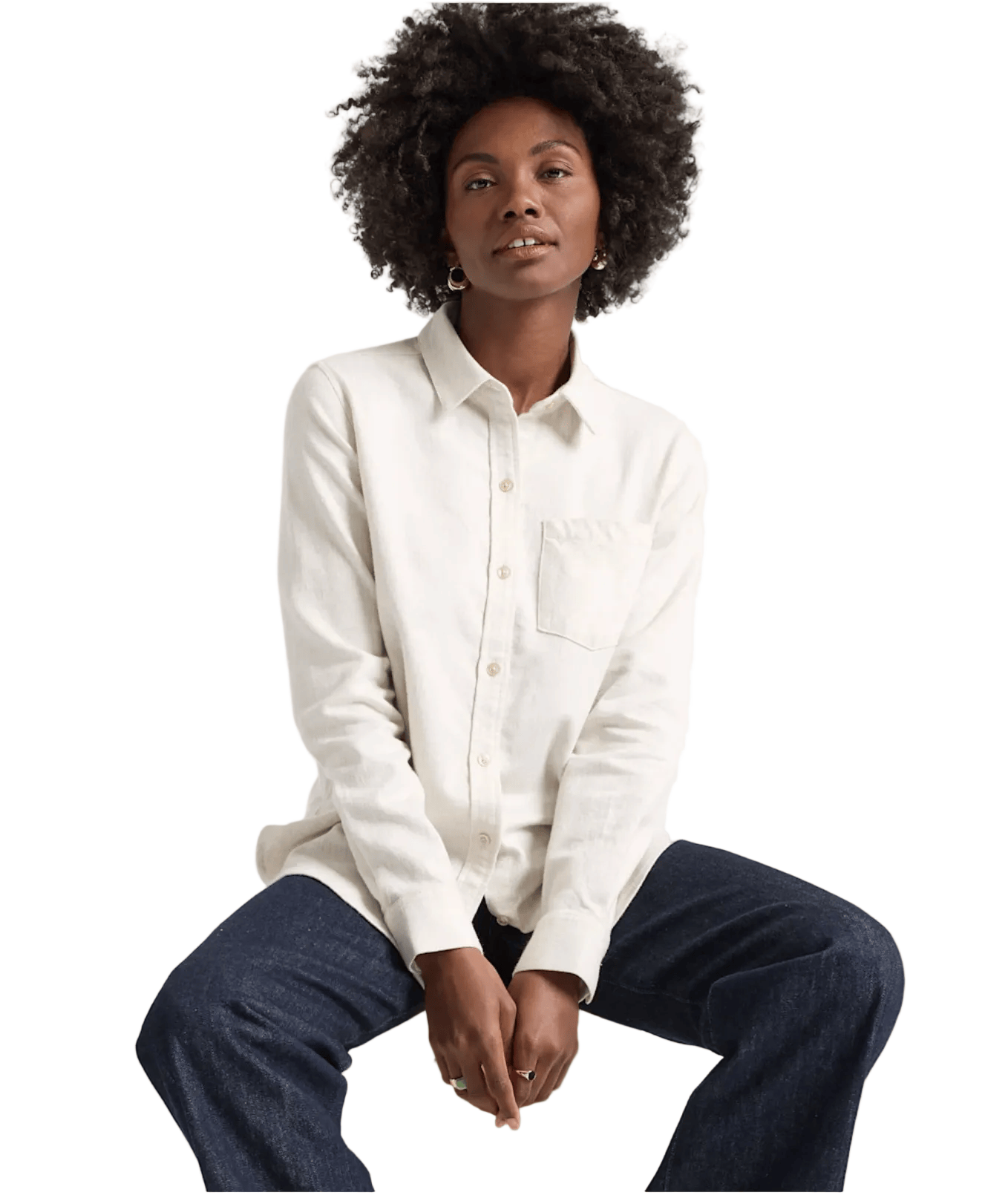 Pendleton Women’s Apparel > Tops Pendleton The Perfect One Pocket Shirt Natural