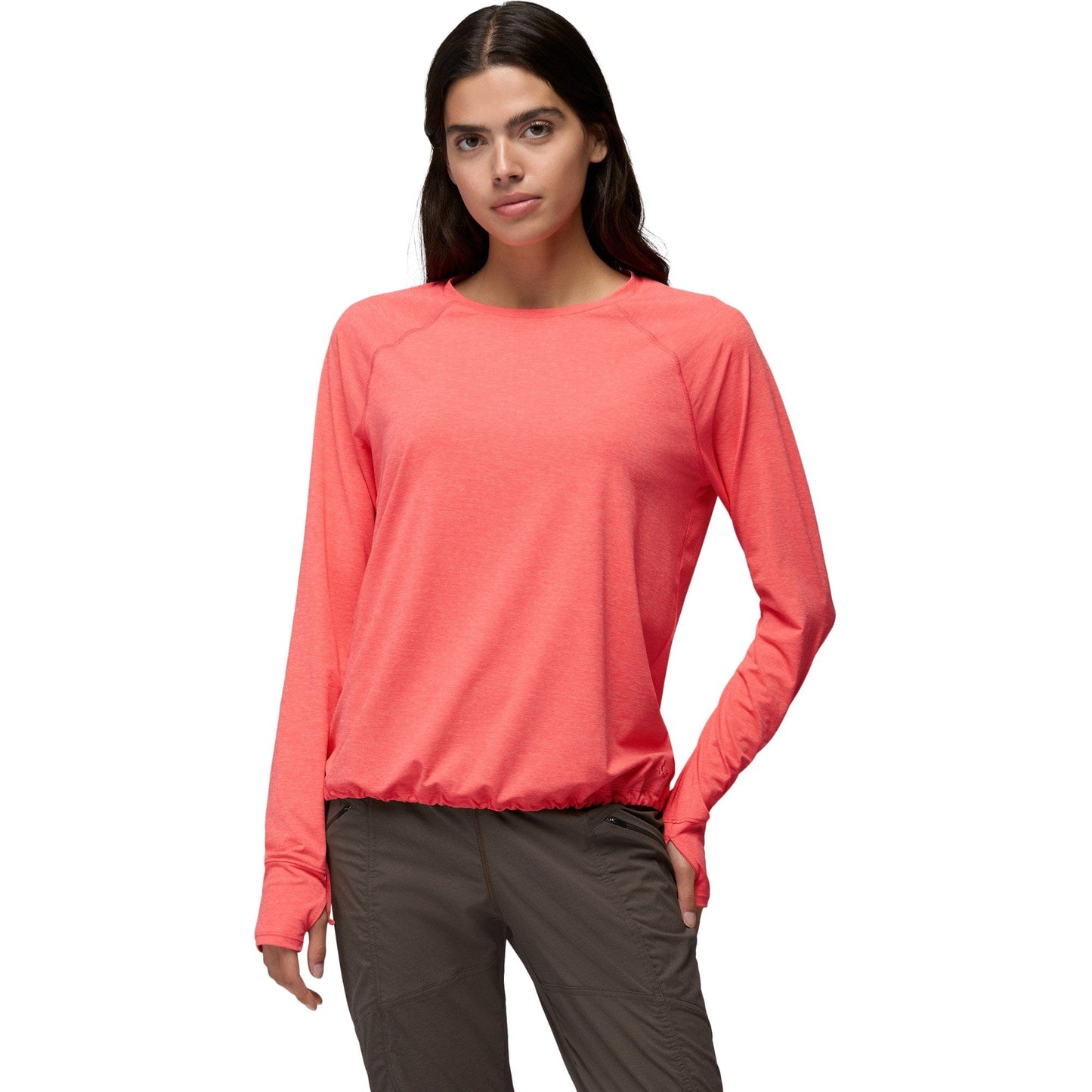 prAna 181 prAna Women's Eileen Cinch Long Sleeve Top Guava Pop