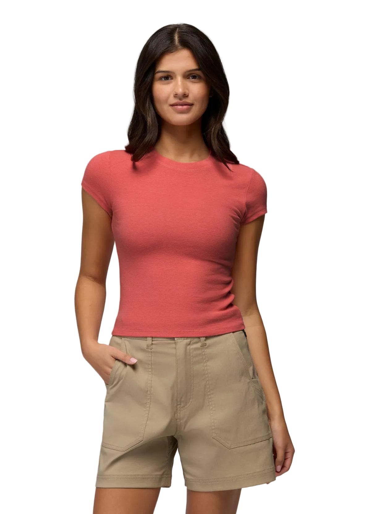 prAna 181 prAna Women's Lotus Short Sleeve Tee Guava