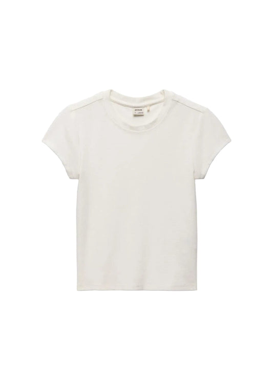 prAna 181 prAna Women's Lotus Short Sleeve Tee Soft White