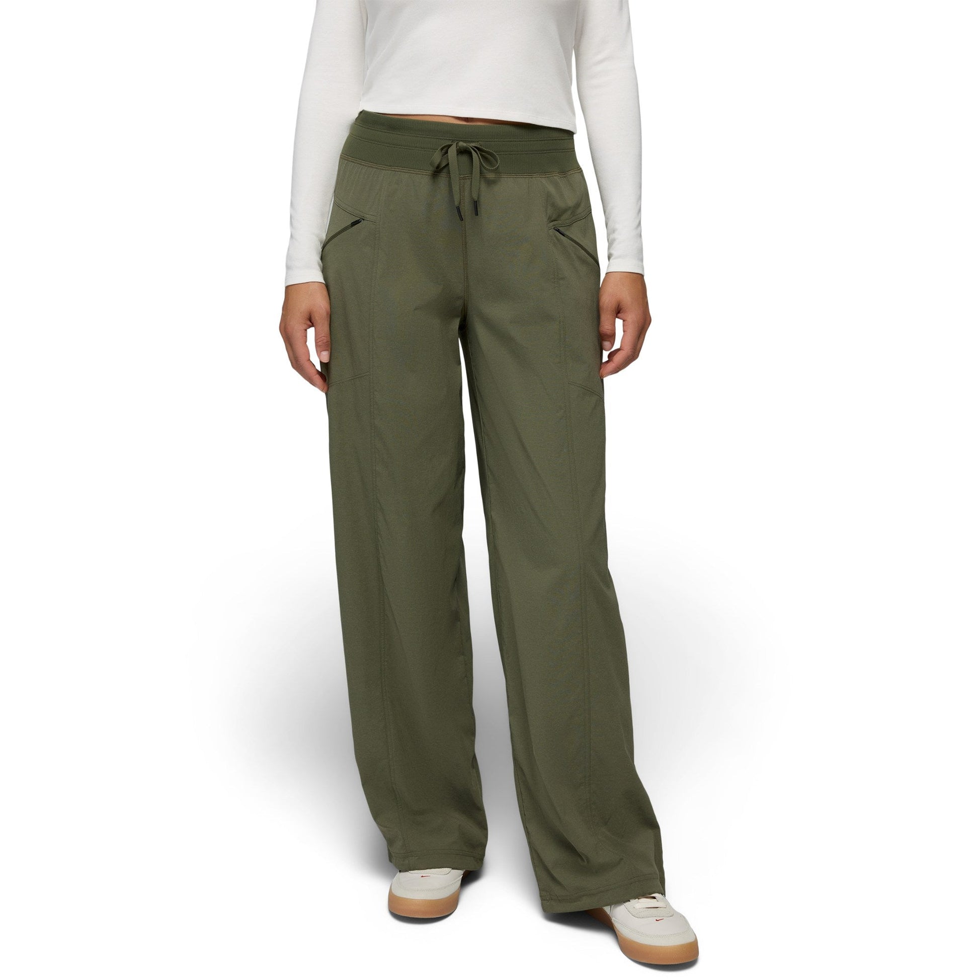 prAna 185 prAna Women's Koen Wide Leg Pant Cargo Green