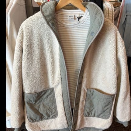 Prana Women's Apparel > Outerwear Prana Encinitas Reversible Coat Sage / Stone
